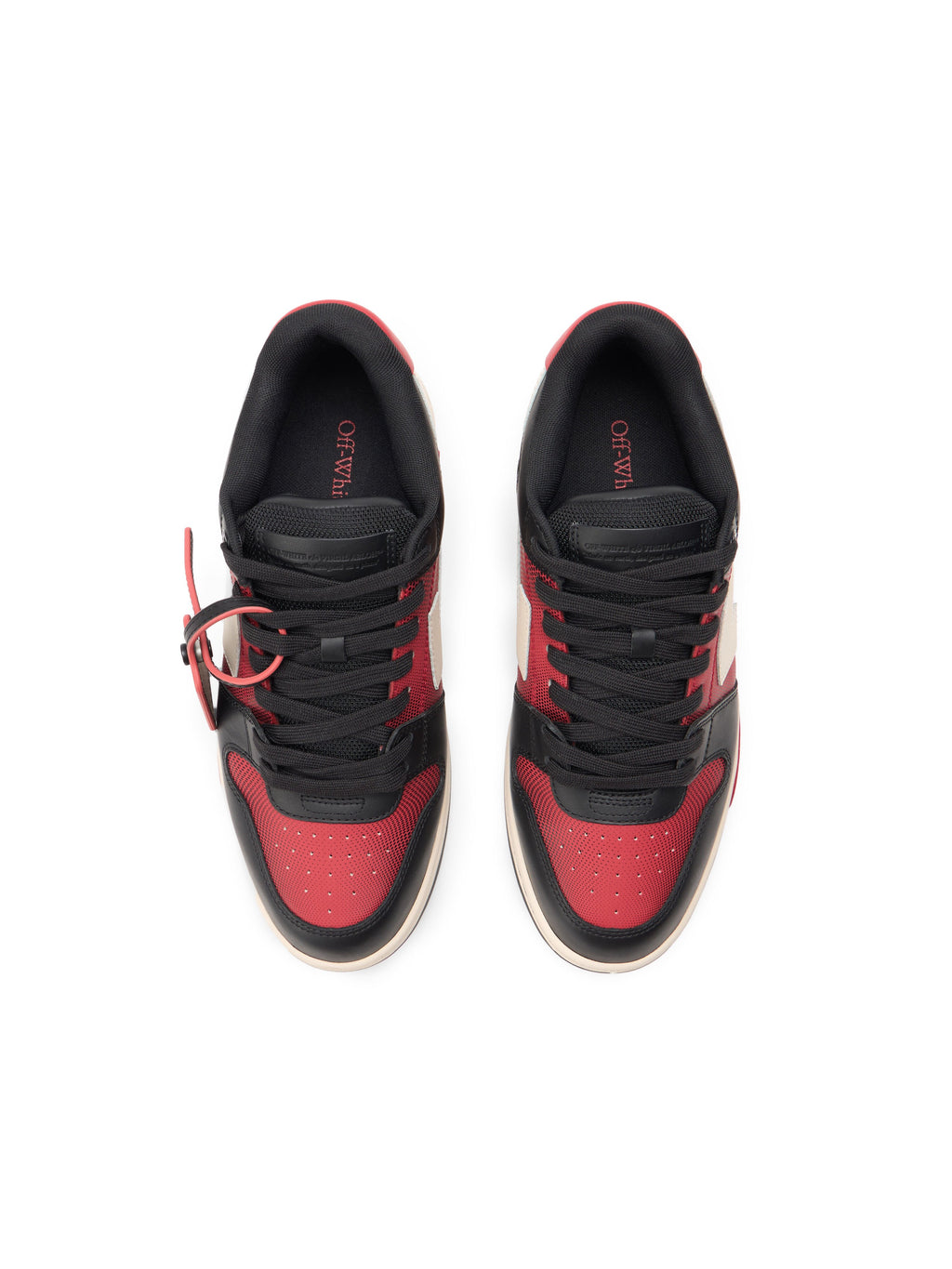OFF-WHITE OUT OF OFFICE SNEAKERS BLACK/WHITE — vista 4