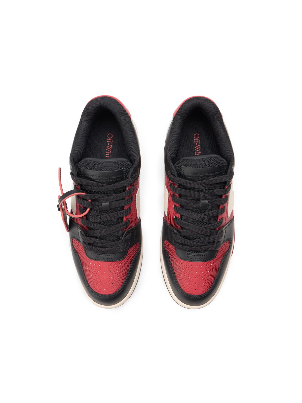 OFF-WHITE OUT OF OFFICE SNEAKERS BLACK/WHITE — vista 4