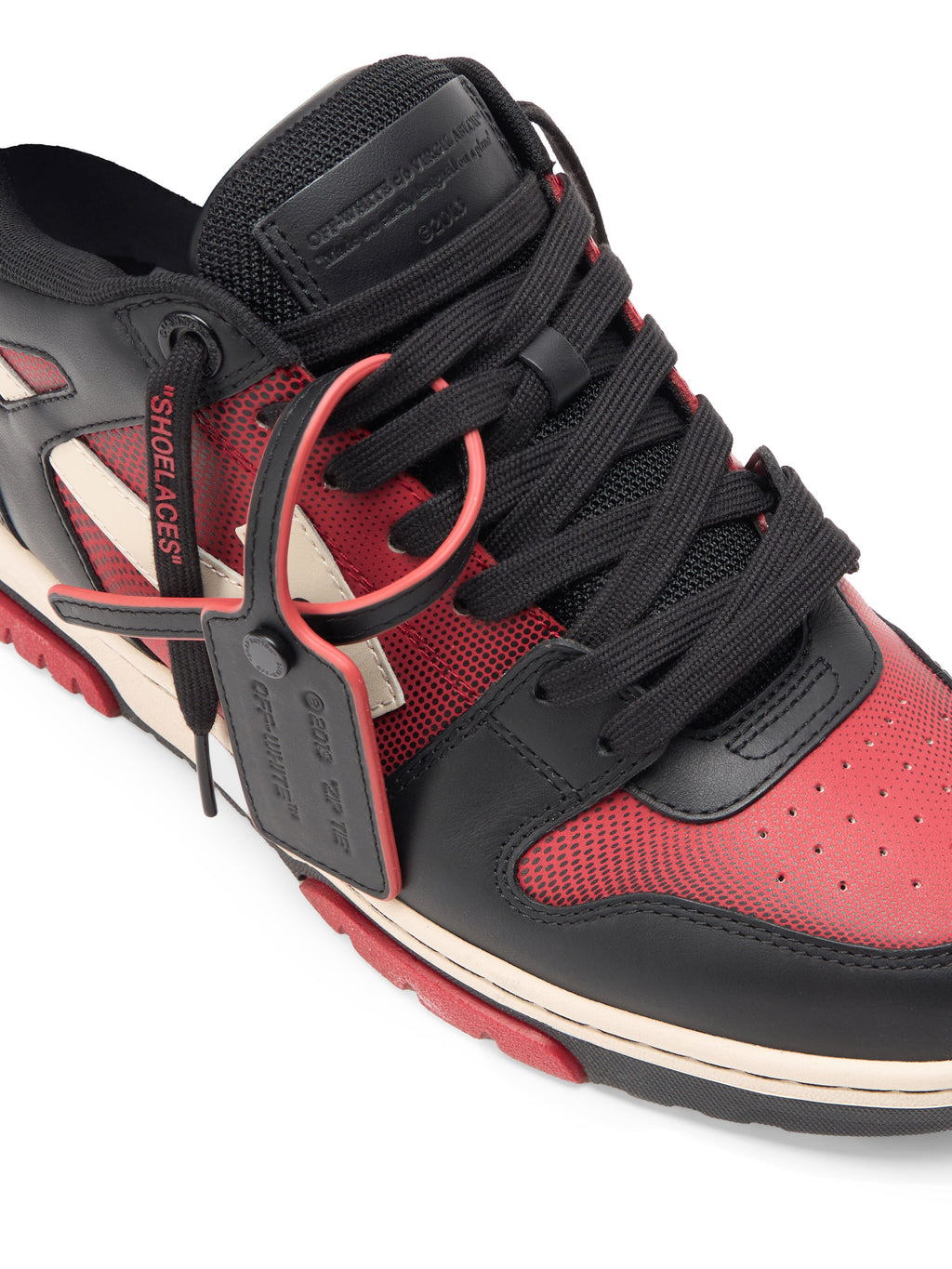 OFF-WHITE OUT OF OFFICE SNEAKERS BLACK/WHITE — vista 6