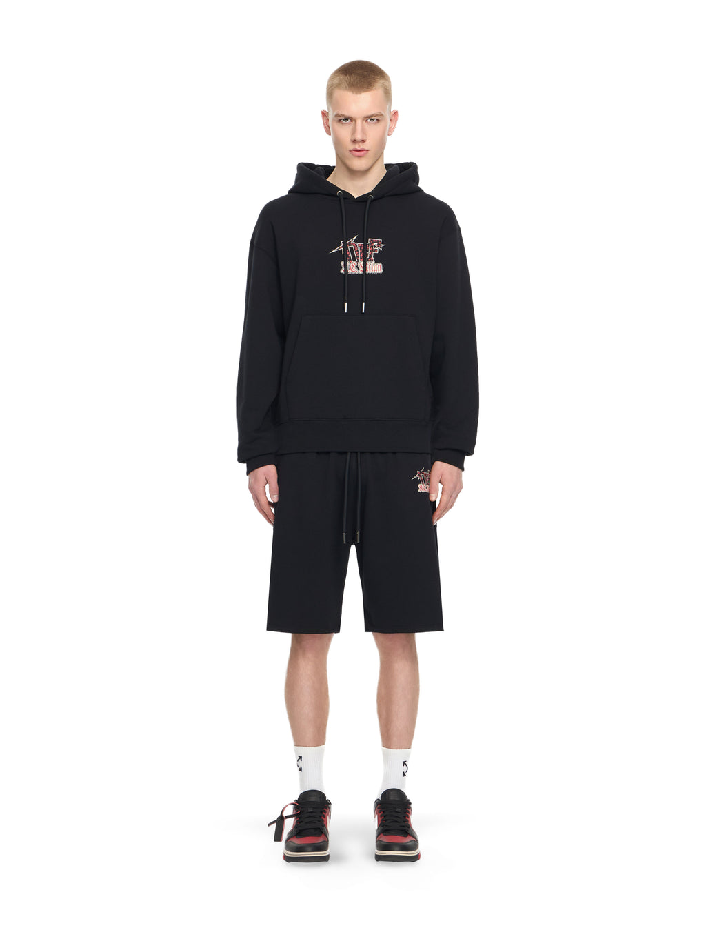 OFF-WHITE OUT OF OFFICE SNEAKERS BLACK/WHITE — vista 7