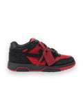 OFF-WHITE OUT OF OFFICE STRASS SNEAKERS BLACK - RED