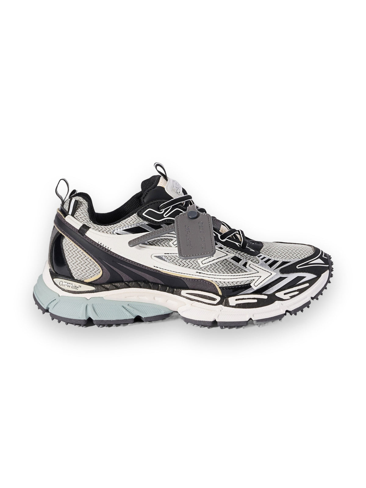 OFF-WHITE BE RIGHT BACK SNEAKERS LIGHT GREY - BLACK