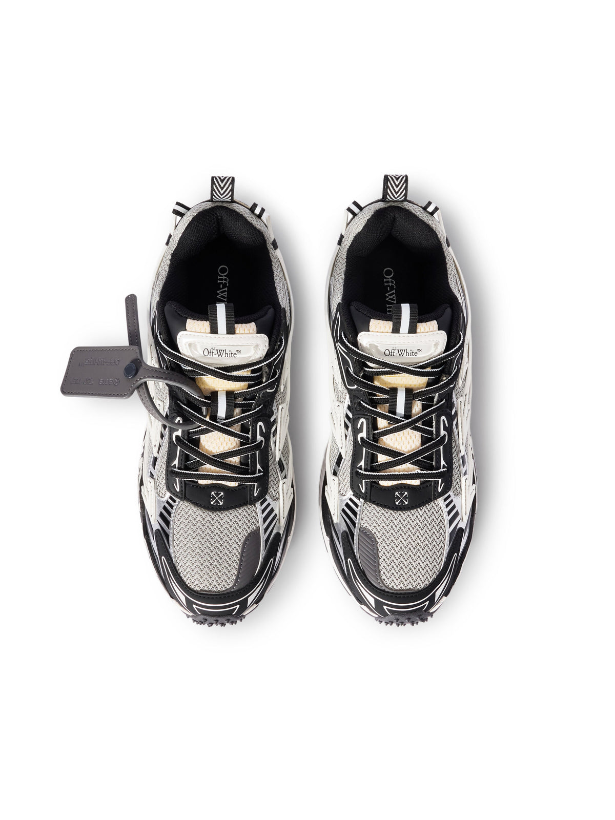 OFF-WHITE BE RIGHT BACK SNEAKERS LIGHT GREY - BLACK — vista 4