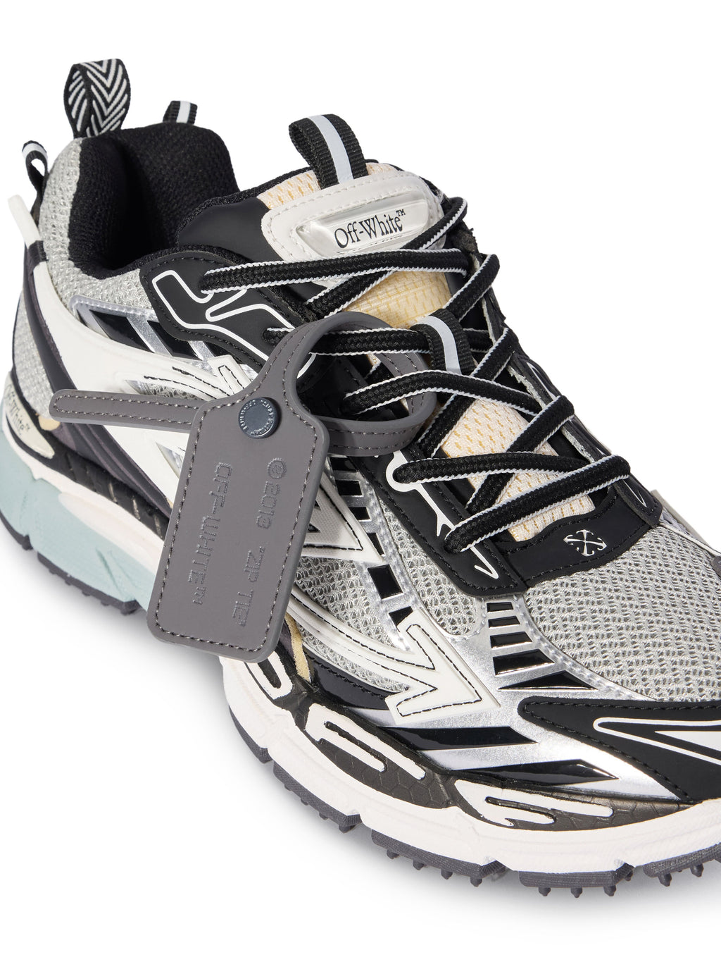 OFF-WHITE BE RIGHT BACK SNEAKERS LIGHT GREY - BLACK — vista 6
