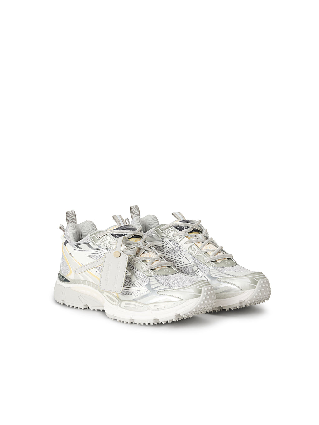 OFF-WHITE BE RIGHT BACK SNEAKERS GREY - SILVER — vista 3