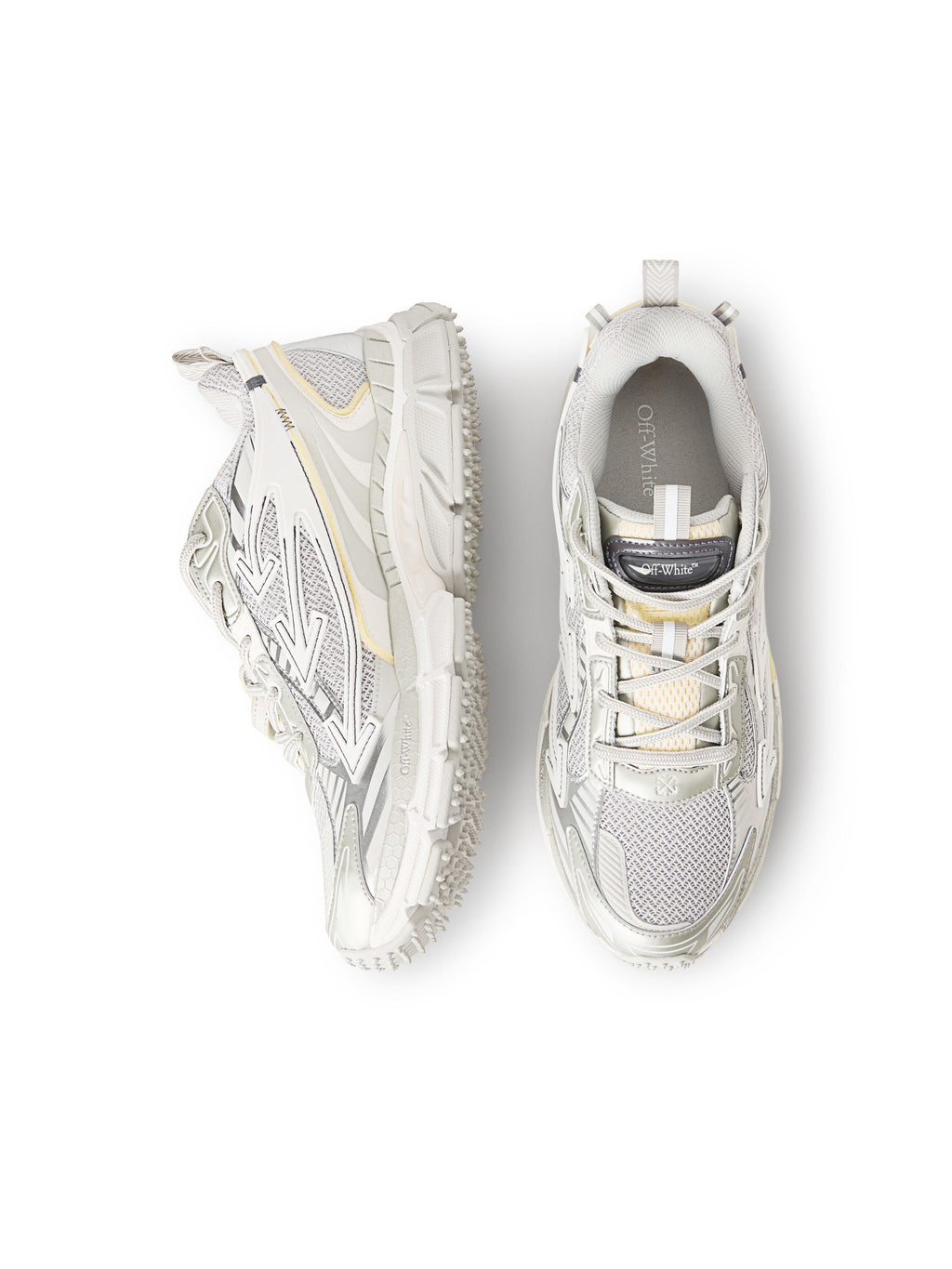 OFF-WHITE BE RIGHT BACK SNEAKERS GREY - SILVER — vista 4