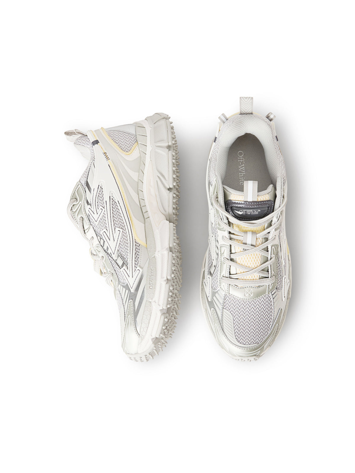 OFF-WHITE BE RIGHT BACK SNEAKERS GREY - SILVER — vista 4