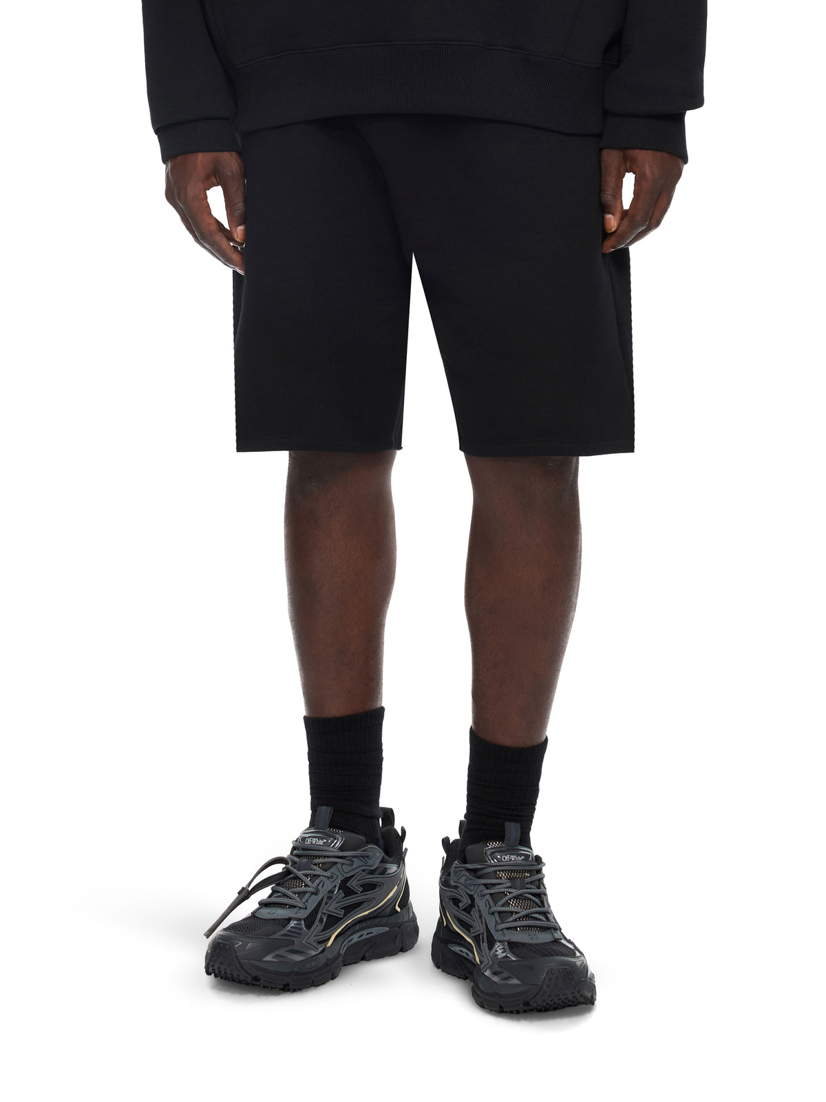 OFF-WHITE BE RIGHT BACK SNEAKERS BLACK/BLACK — vista 2