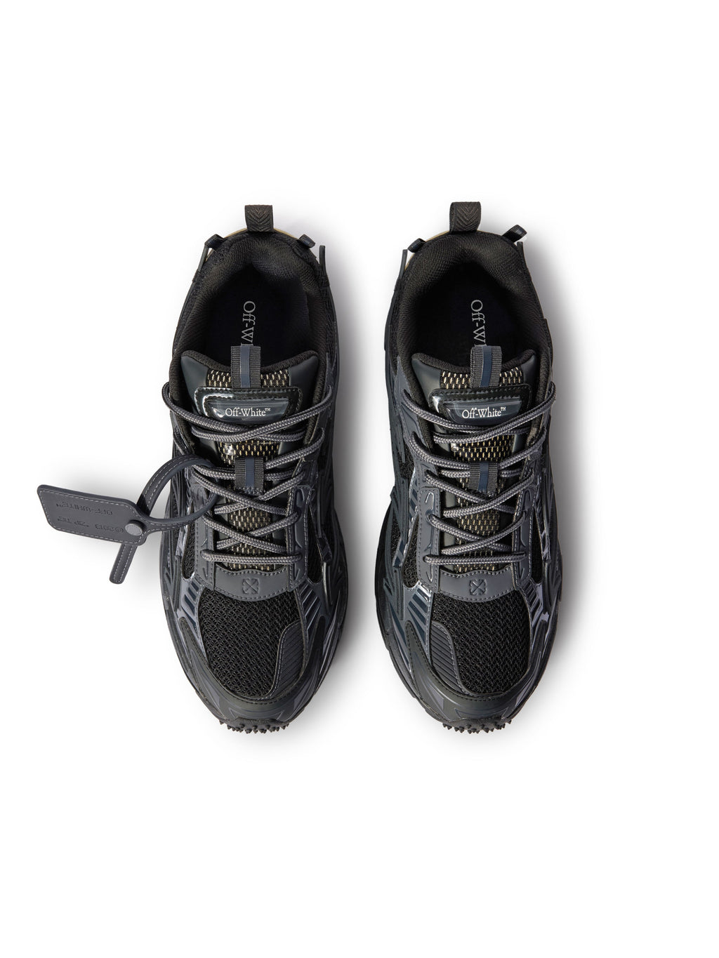 OFF-WHITE BE RIGHT BACK SNEAKERS BLACK/BLACK — vista 4