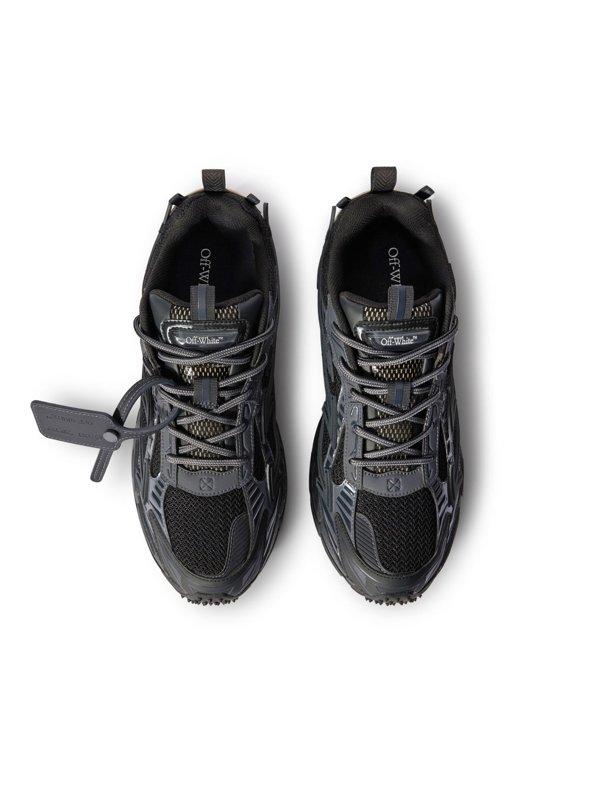 OFF-WHITE BE RIGHT BACK SNEAKERS BLACK/BLACK — vista 4