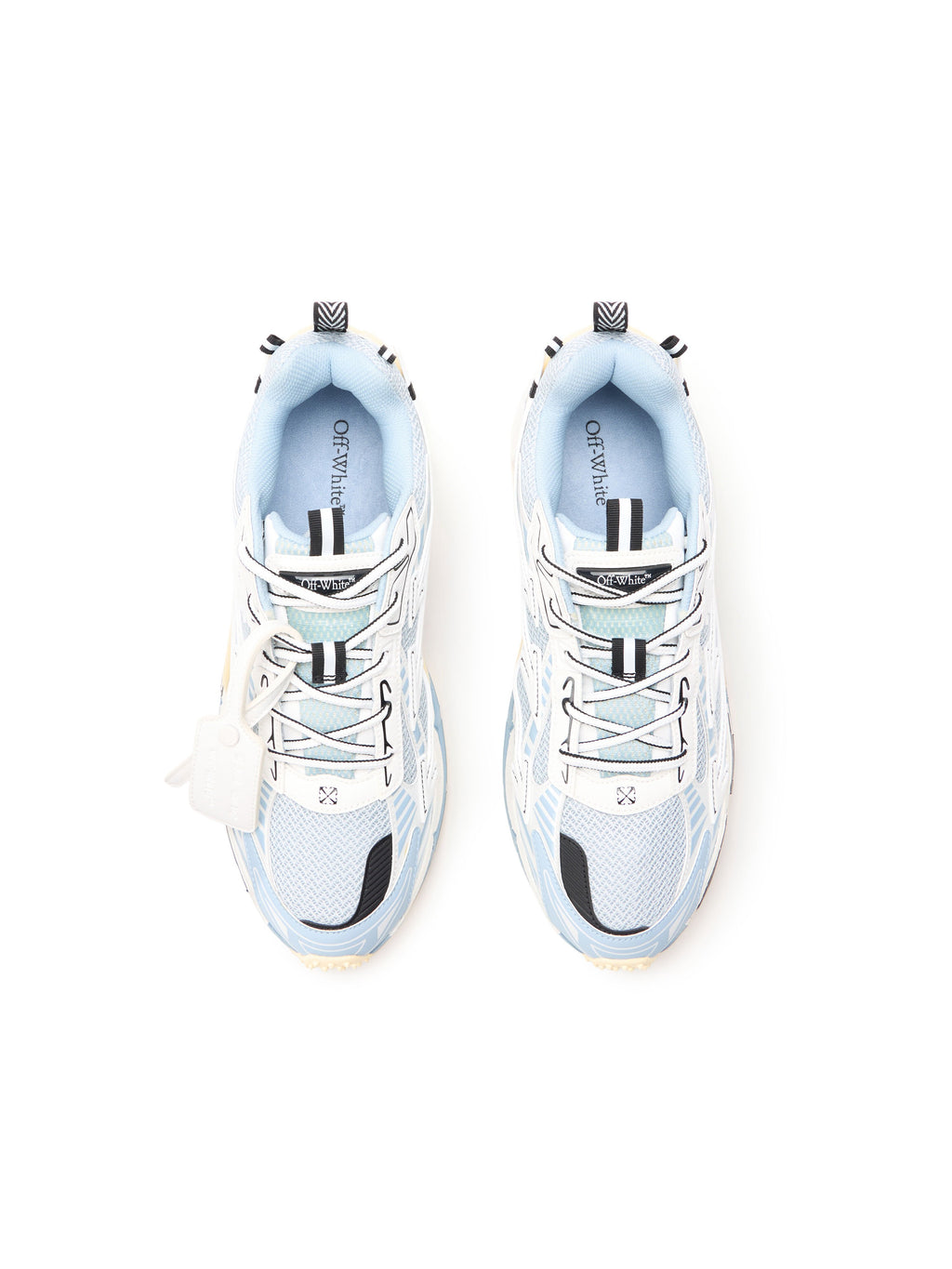 OFF-WHITE BE RIGHT BACK SNEAKERS LIGHT GREY - CYAN CELESTE — vista 4