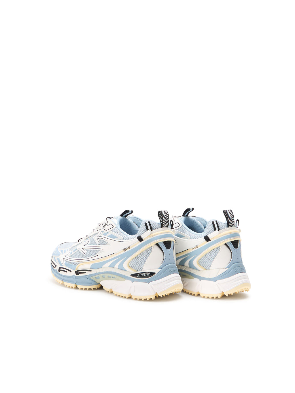 OFF-WHITE BE RIGHT BACK SNEAKERS LIGHT GREY - CYAN CELESTE — vista 5