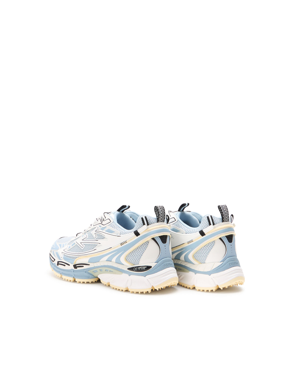 OFF-WHITE BE RIGHT BACK SNEAKERS LIGHT GREY - CYAN CELESTE — vista 5