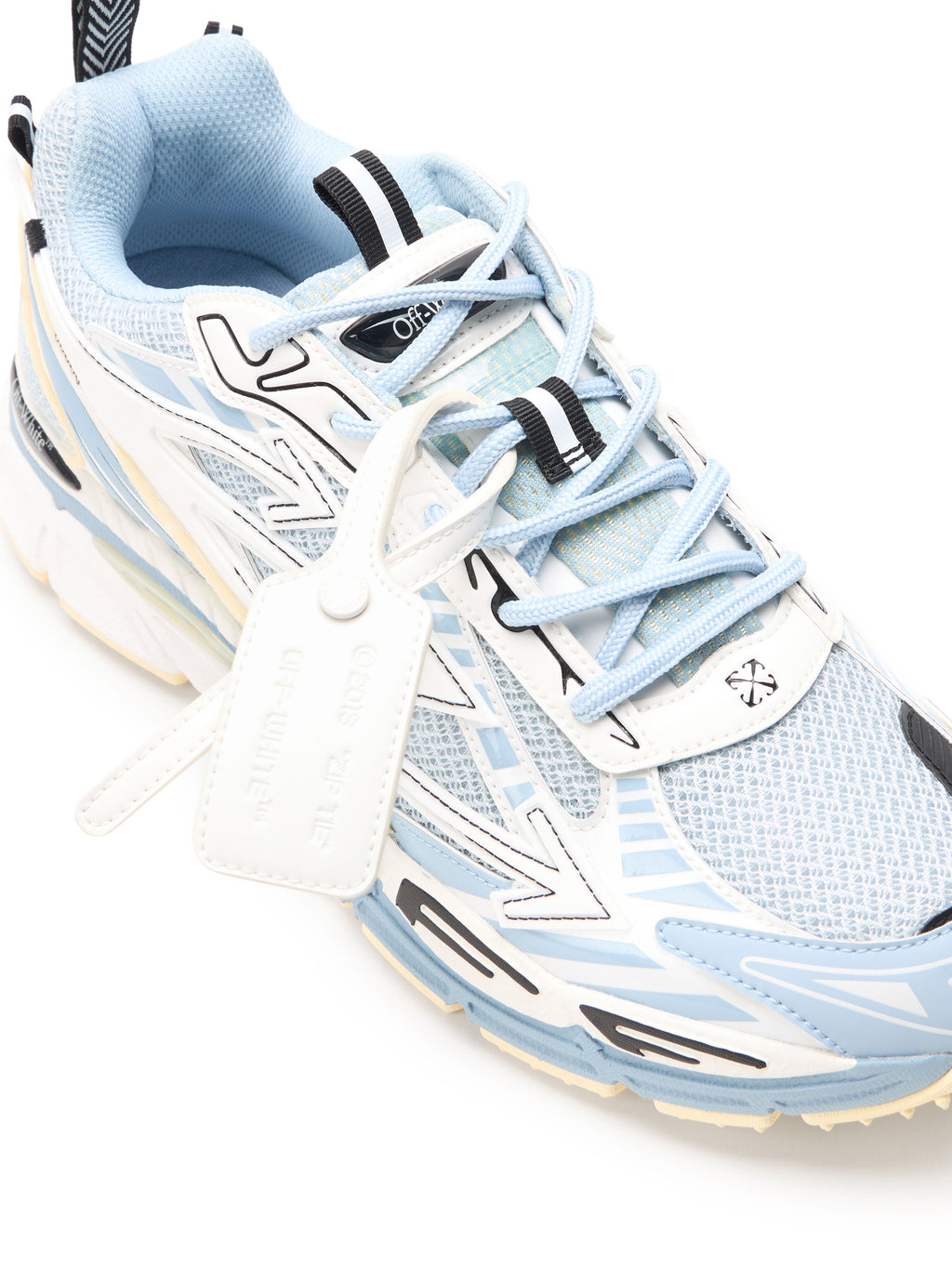 OFF-WHITE BE RIGHT BACK SNEAKERS LIGHT GREY - CYAN CELESTE — vista 6