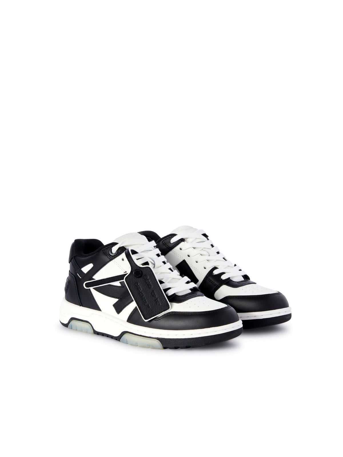 OFF-WHITE OUT OF OFFICE SNEAKERS WHITE/BLACK — vista 3