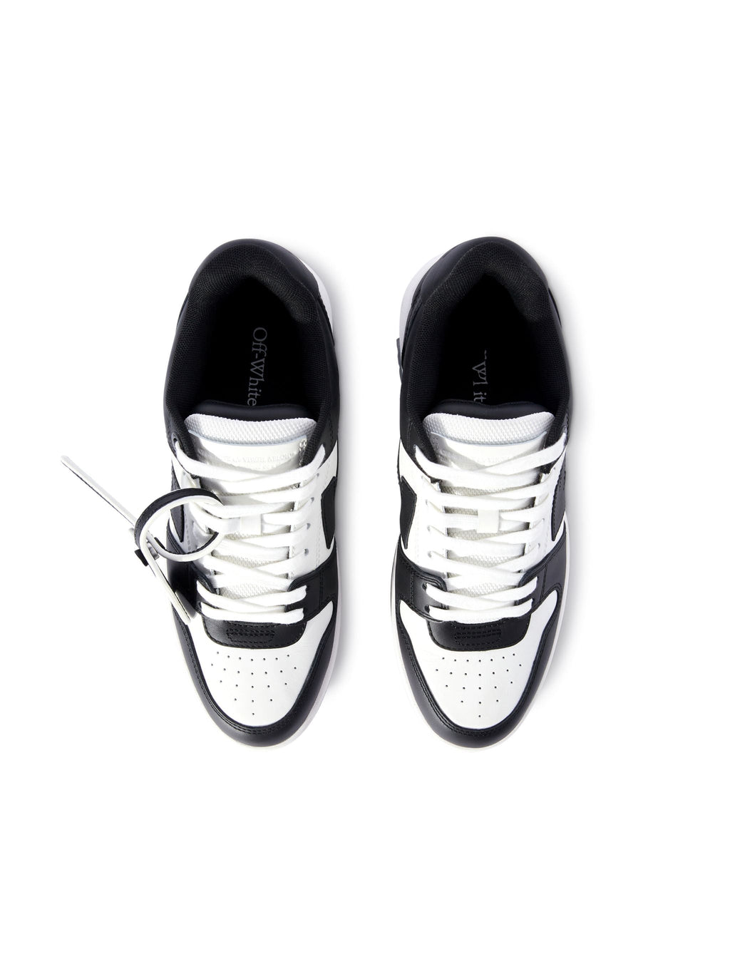 OFF-WHITE OUT OF OFFICE SNEAKERS WHITE/BLACK — vista 4