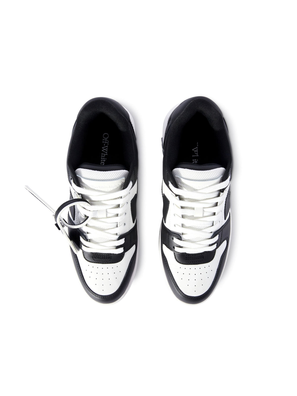 OFF-WHITE OUT OF OFFICE SNEAKERS WHITE/BLACK — vista 4