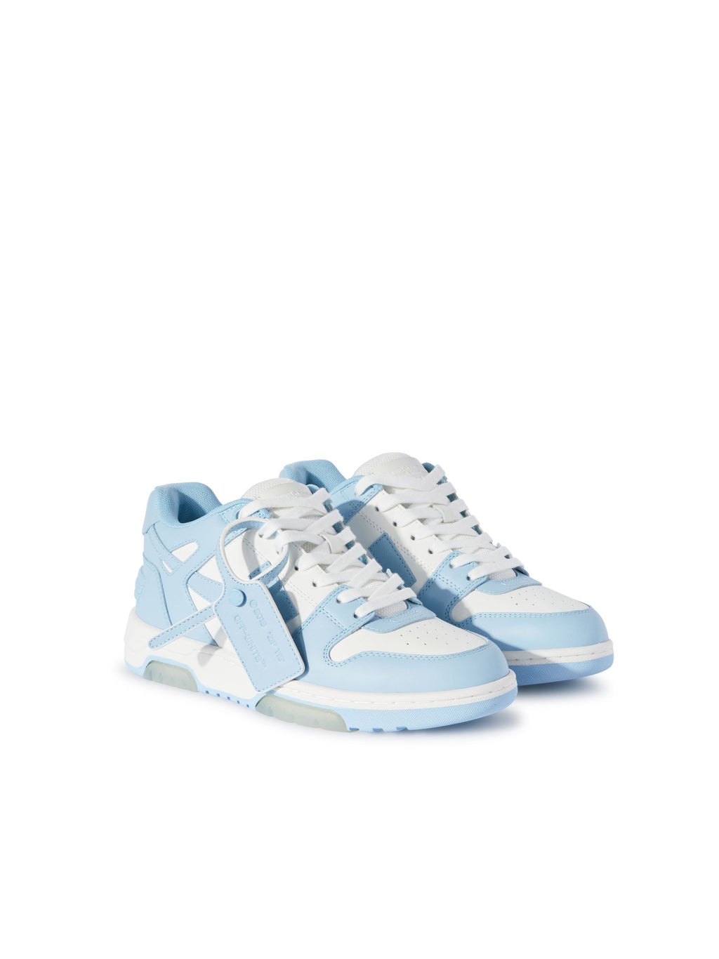 OFF-WHITE OUT OF OFFICE SNEAKERS WHITE - LIGHT BLUE — vista 3