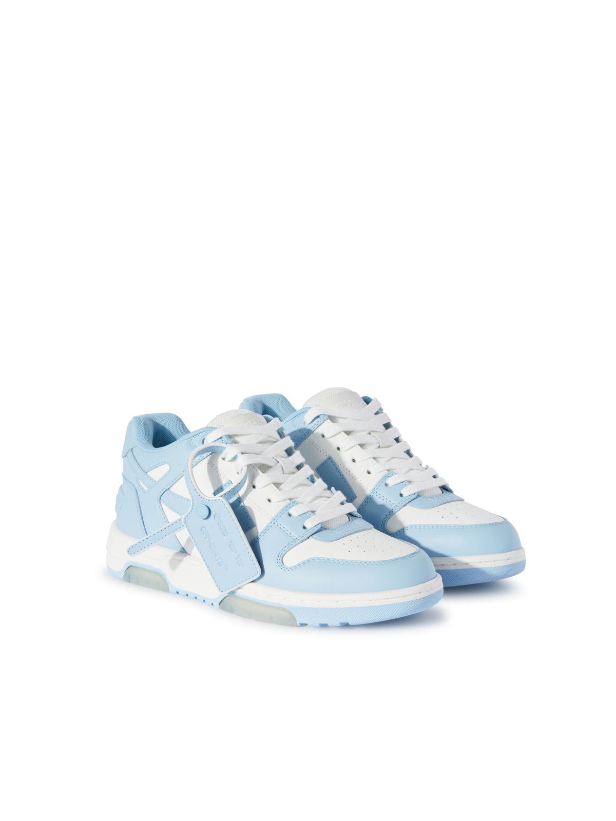 OFF-WHITE OUT OF OFFICE SNEAKERS WHITE - LIGHT BLUE — vista 3