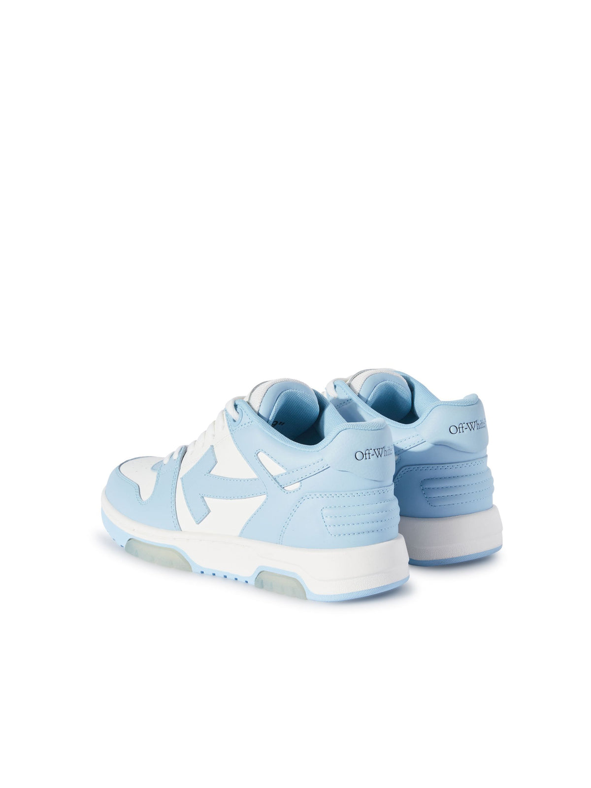 OFF-WHITE OUT OF OFFICE SNEAKERS WHITE - LIGHT BLUE — vista 5