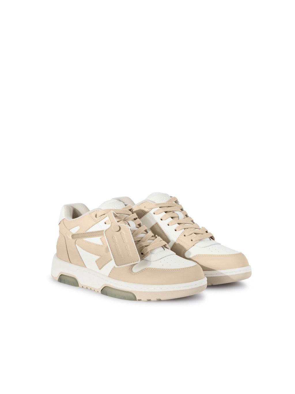 OFF-WHITE OUT OF OFFICE SNEAKERS WHITE - BEIGE — vista 3