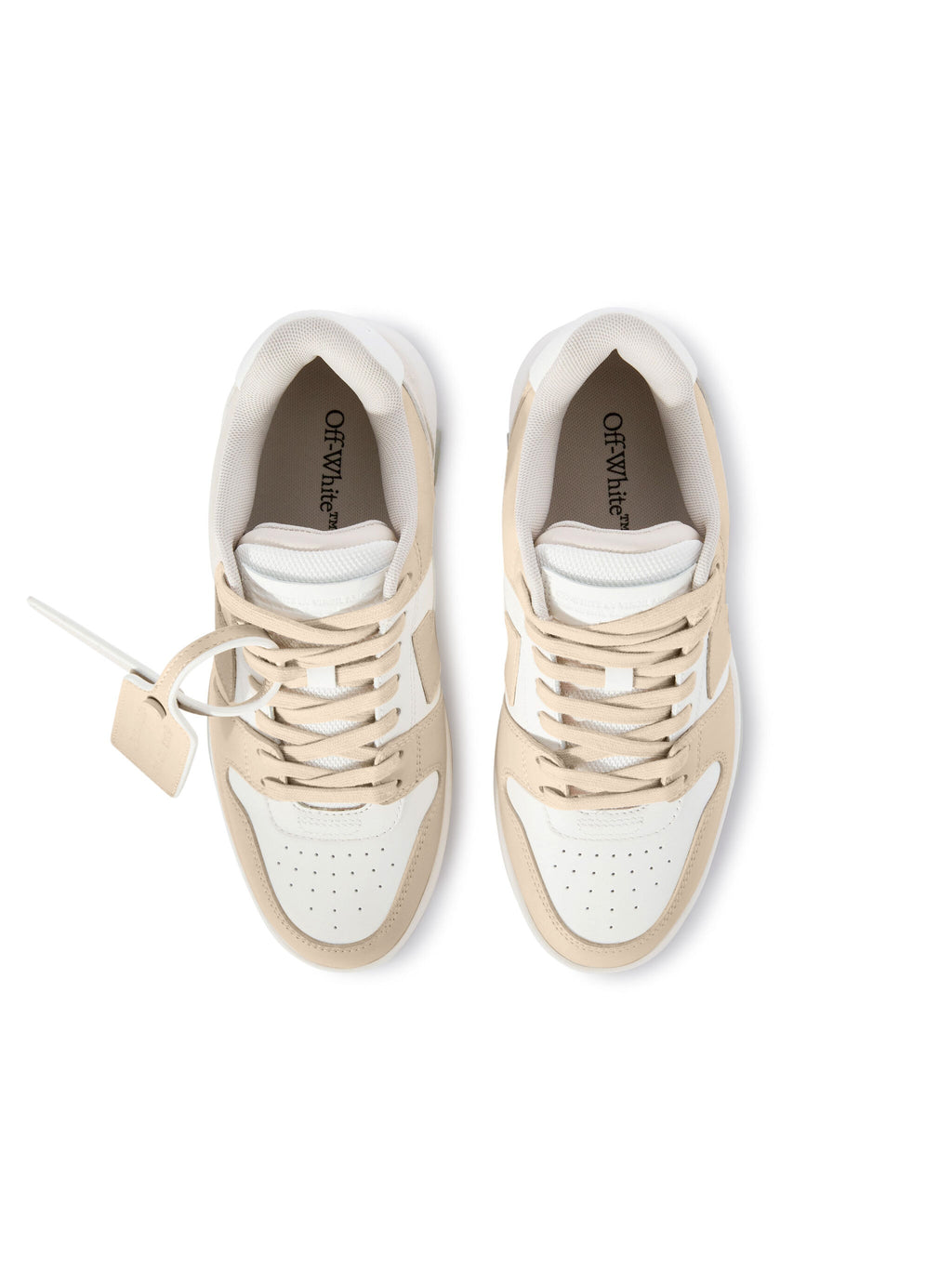 OFF-WHITE OUT OF OFFICE SNEAKERS WHITE - BEIGE — vista 4