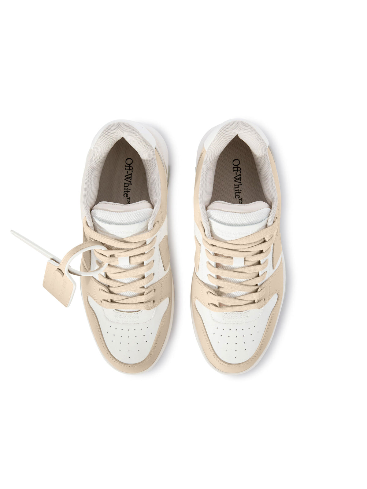 OFF-WHITE OUT OF OFFICE SNEAKERS WHITE - BEIGE — vista 4