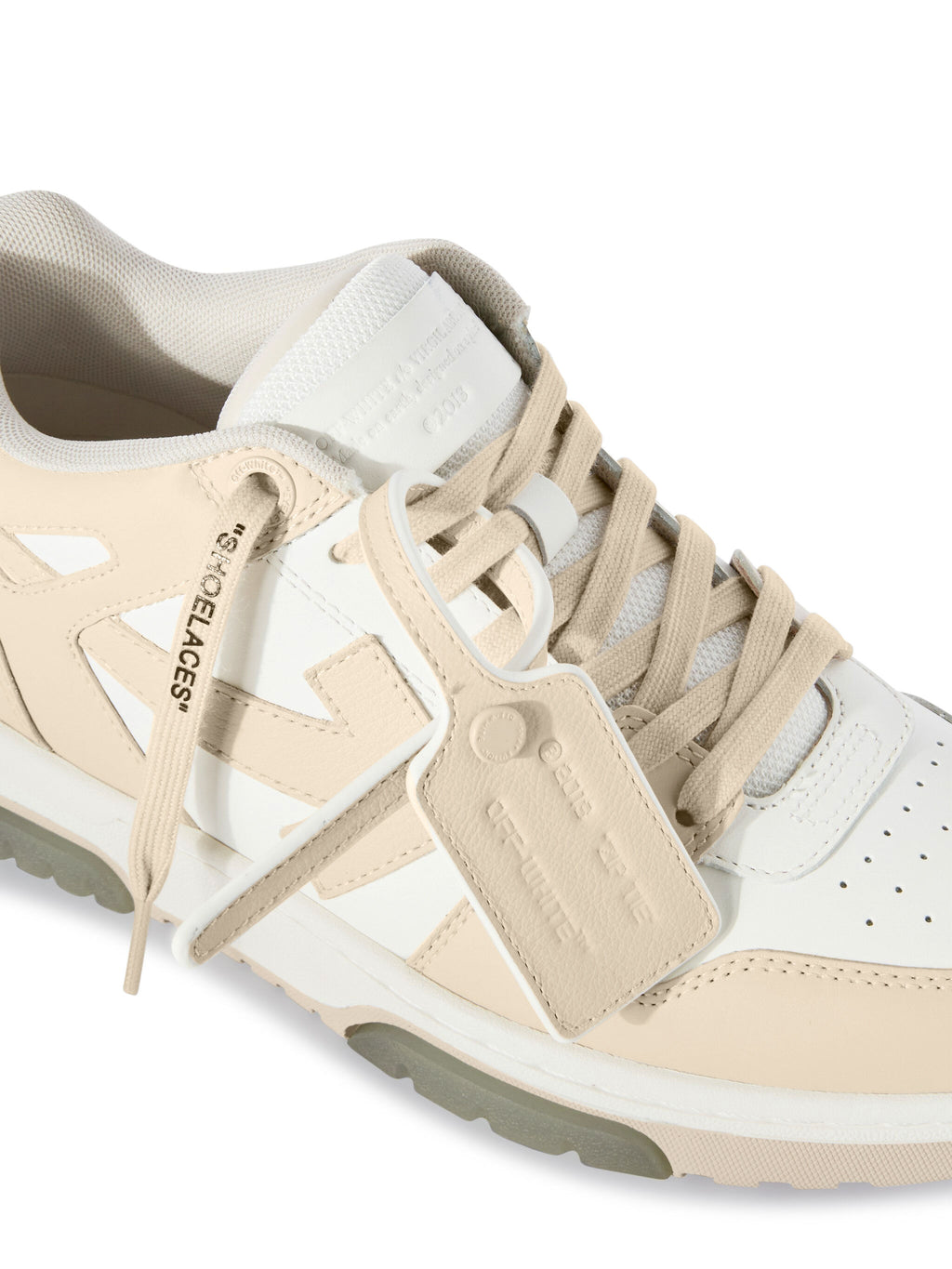 OFF-WHITE OUT OF OFFICE SNEAKERS WHITE - BEIGE — vista 6