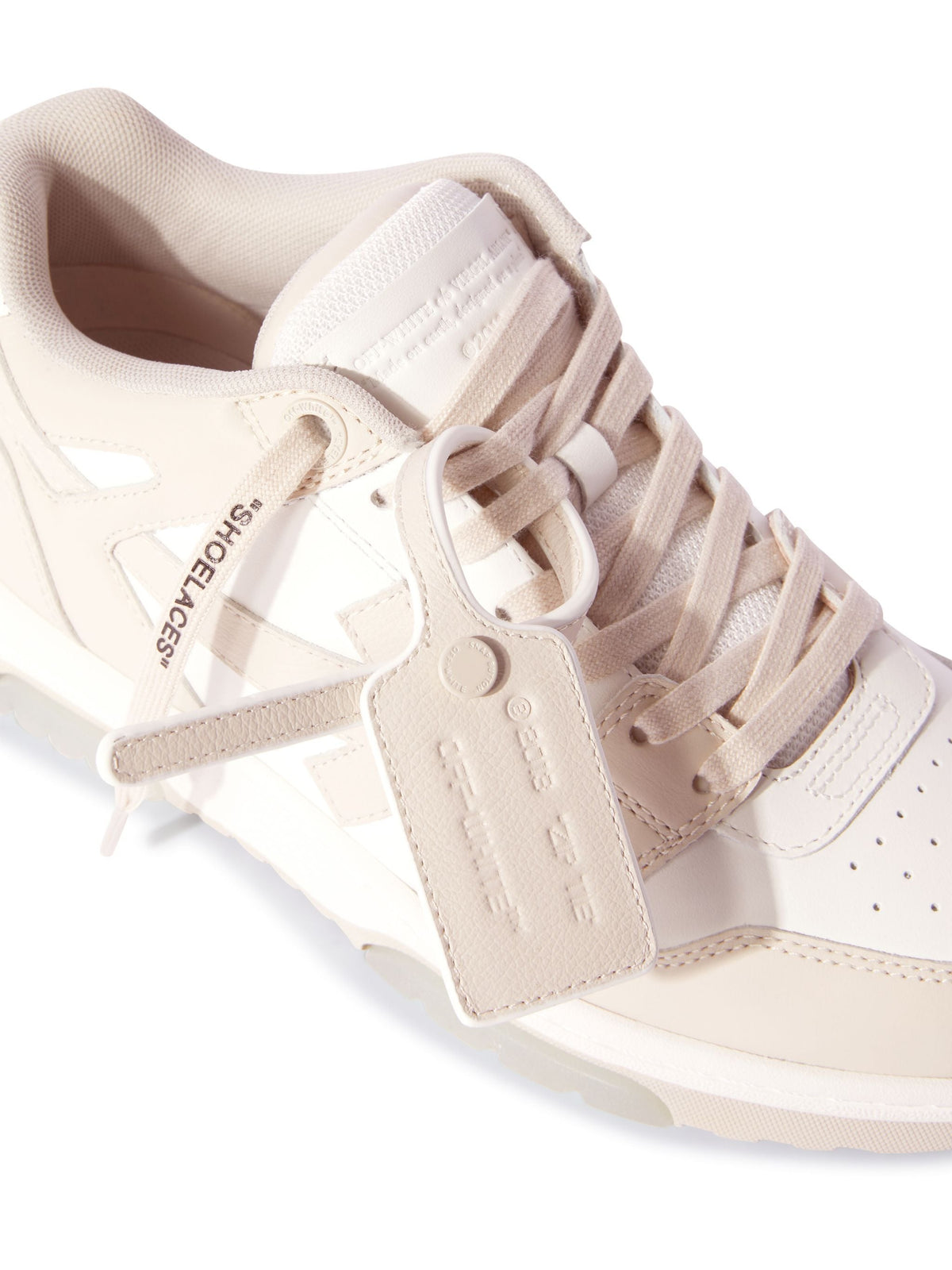 OFF-WHITE OUT OF OFFICE SNEAKERS WHITE - BEIGE — vista 8