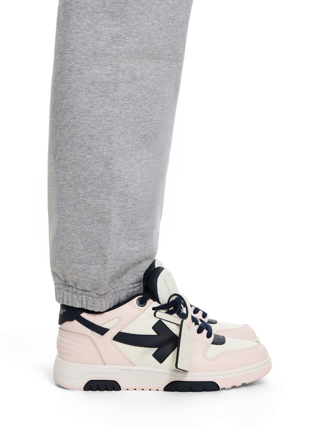 OFF-WHITE OUT OF OFFICE SNEAKERS PINK - DARK BLUE — vista 2