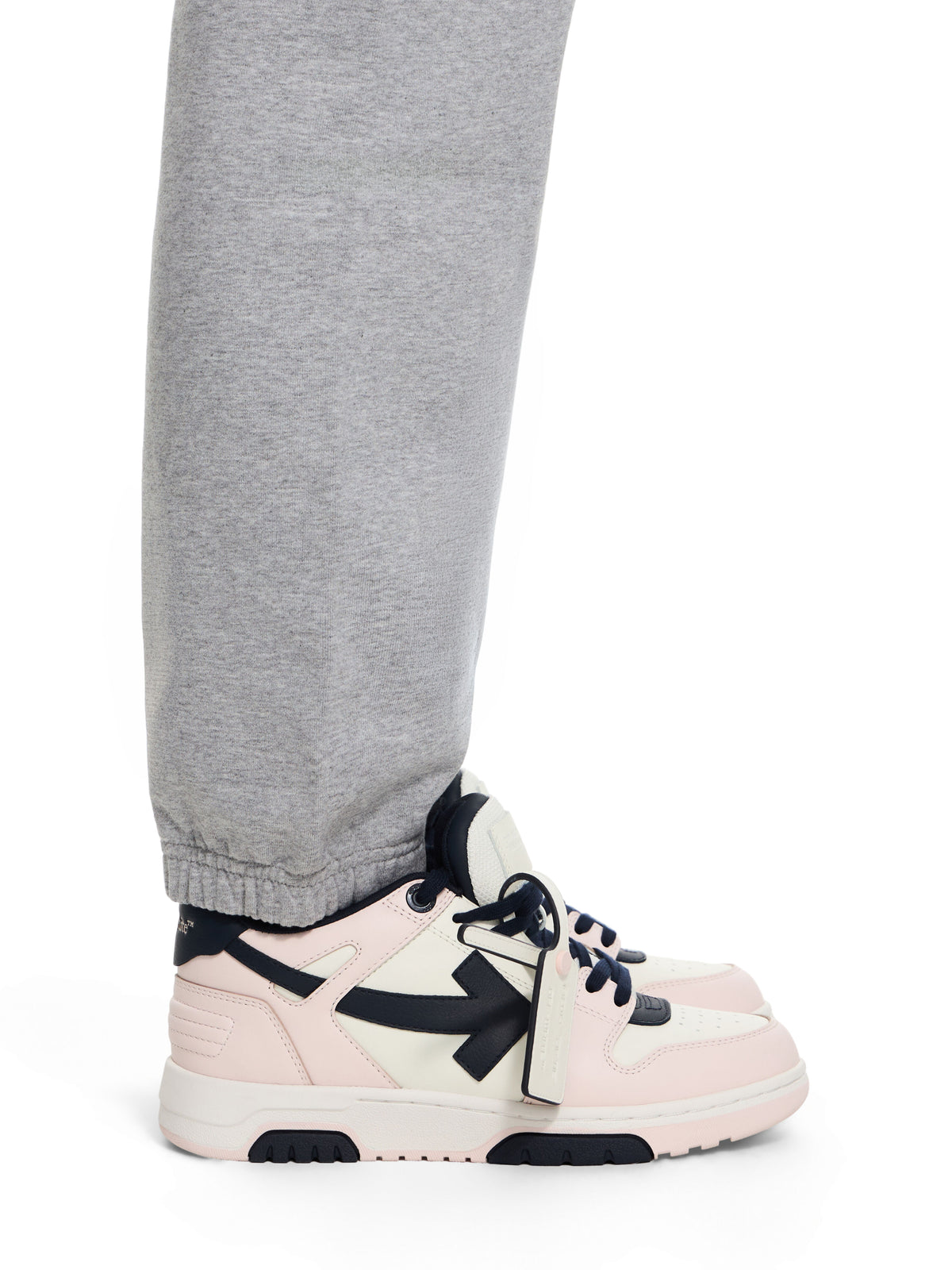 OFF-WHITE OUT OF OFFICE SNEAKERS PINK - DARK BLUE — vista 2