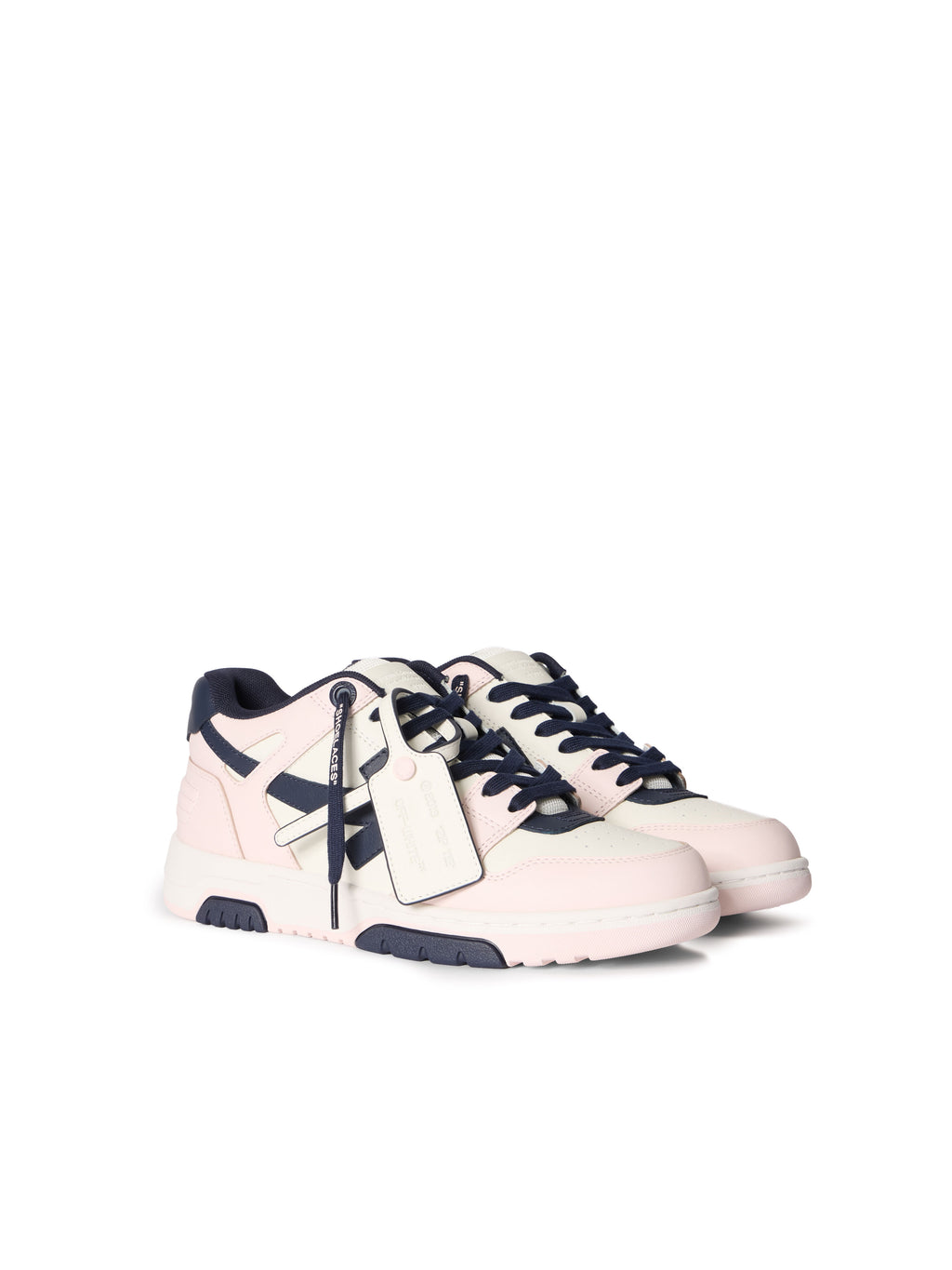OFF-WHITE OUT OF OFFICE SNEAKERS PINK - DARK BLUE — vista 3