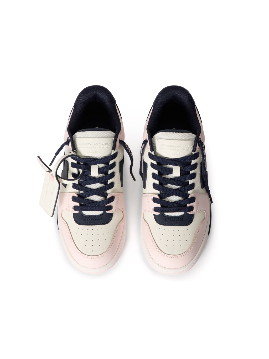 OFF-WHITE OUT OF OFFICE SNEAKERS PINK - DARK BLUE — vista 4