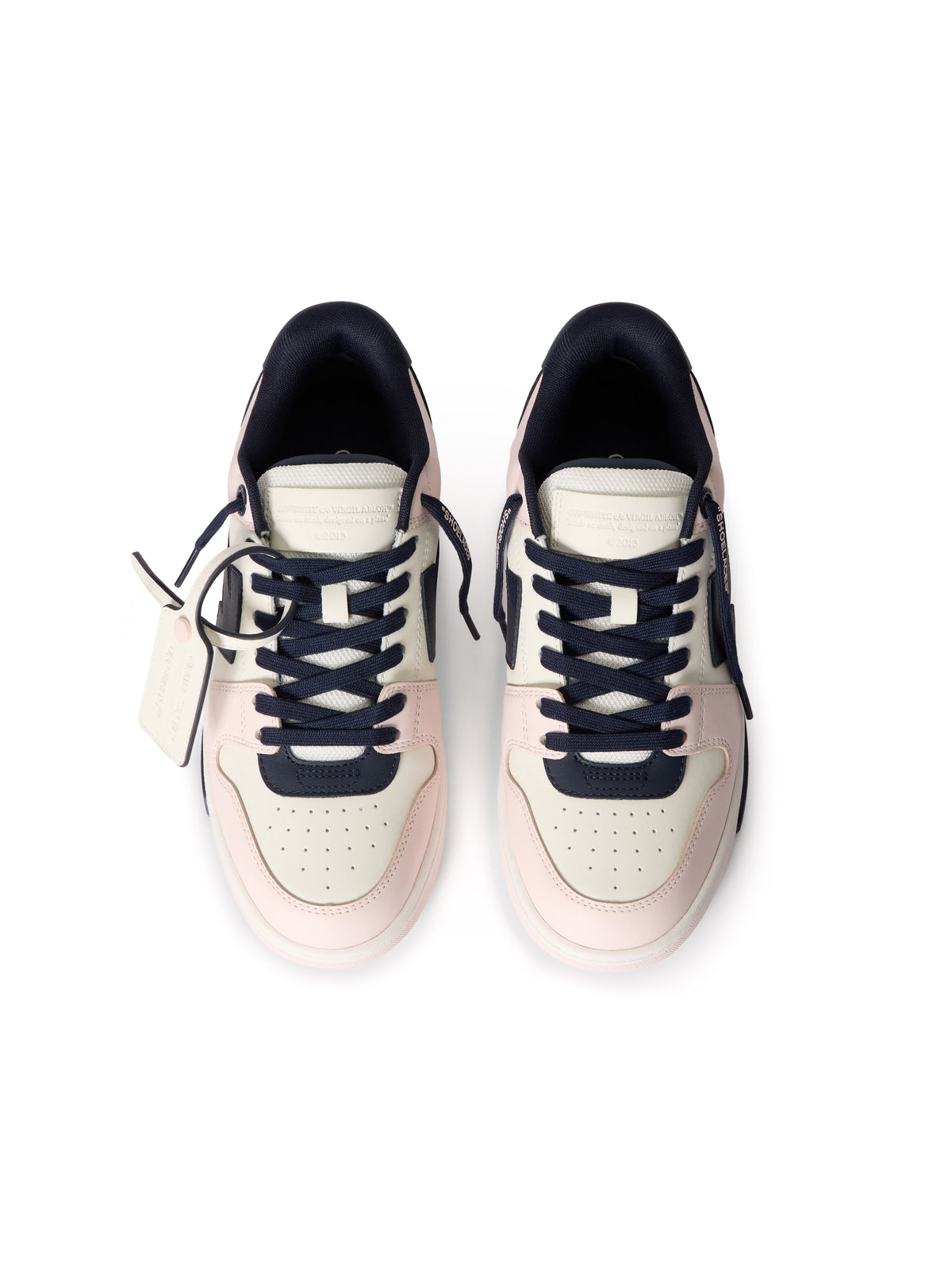 OFF-WHITE OUT OF OFFICE SNEAKERS PINK - DARK BLUE — vista 4