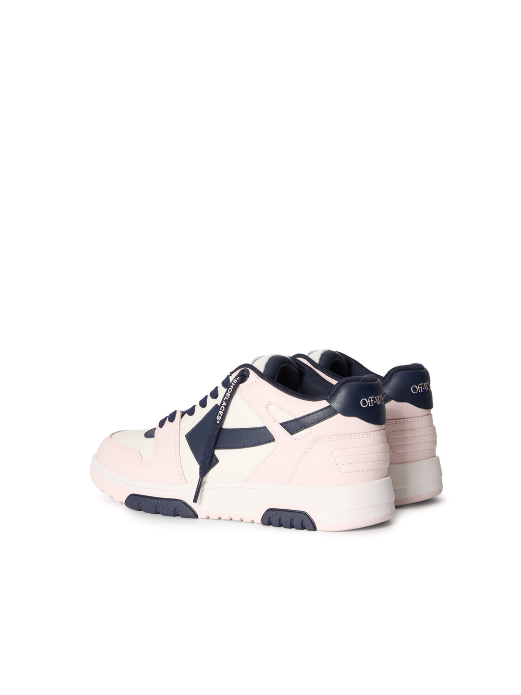OFF-WHITE OUT OF OFFICE SNEAKERS PINK - DARK BLUE — vista 5