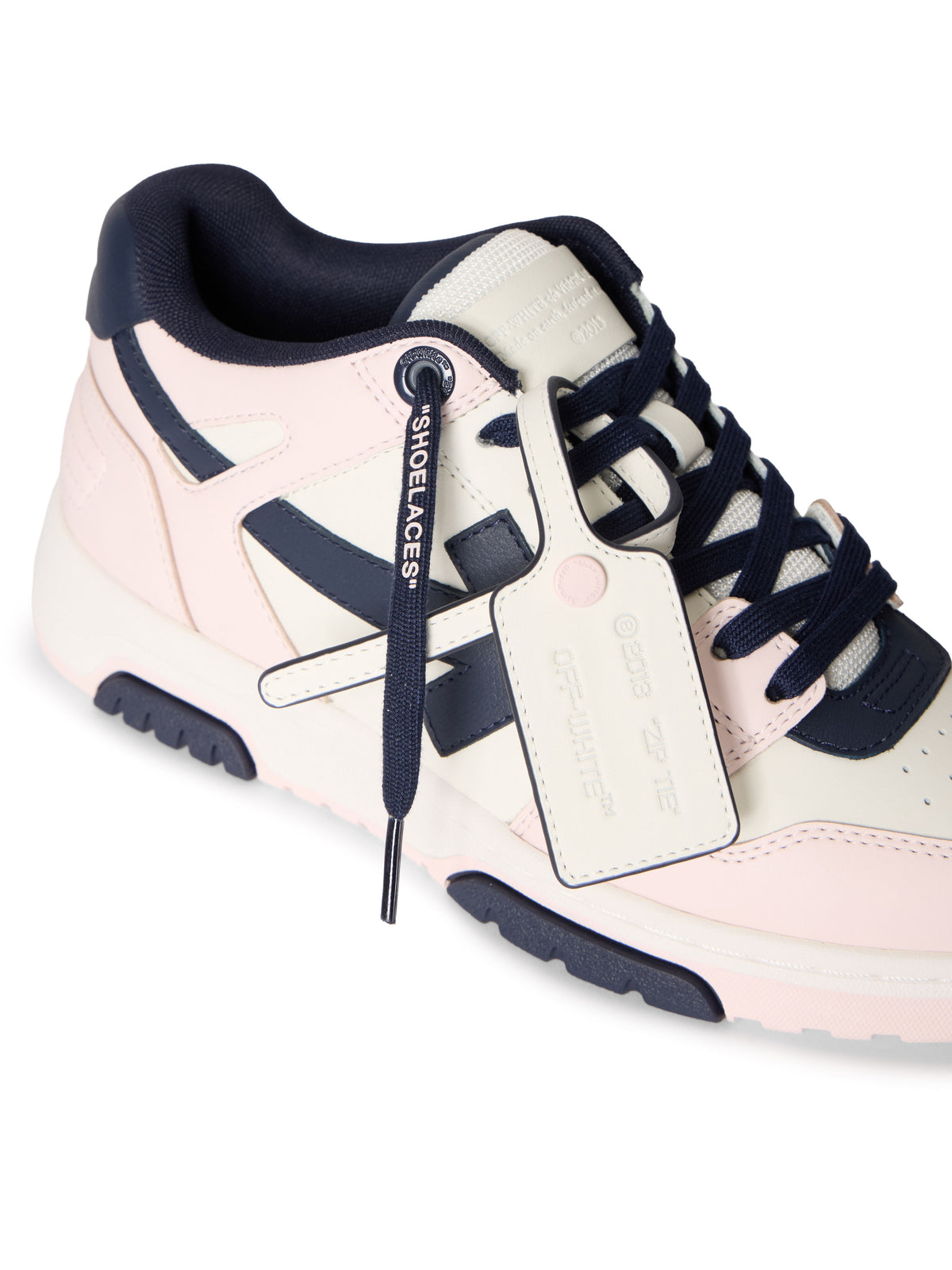OFF-WHITE OUT OF OFFICE SNEAKERS PINK - DARK BLUE — vista 6