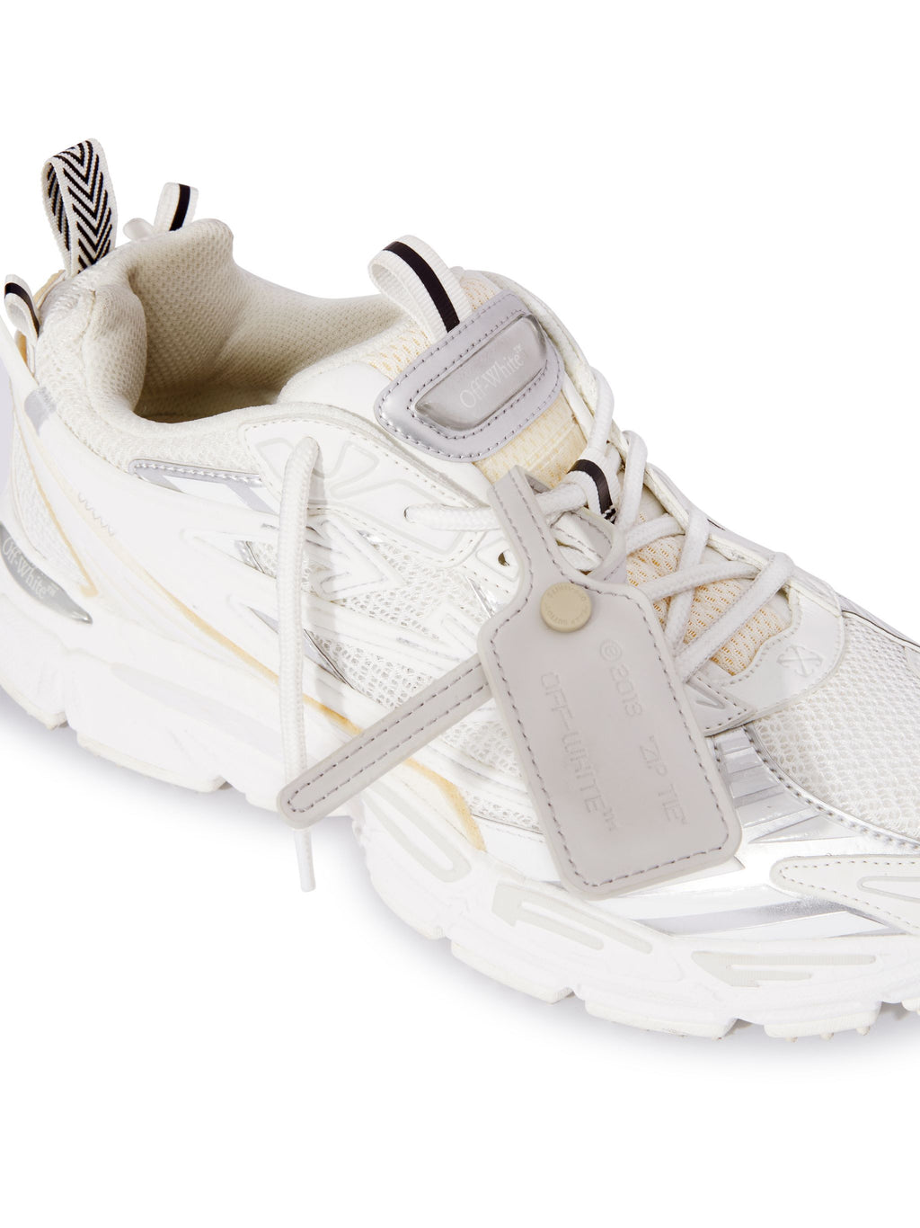 OFF-WHITE BE RIGHT BACK SNEAKERS WHITE - WHITE — vista 8