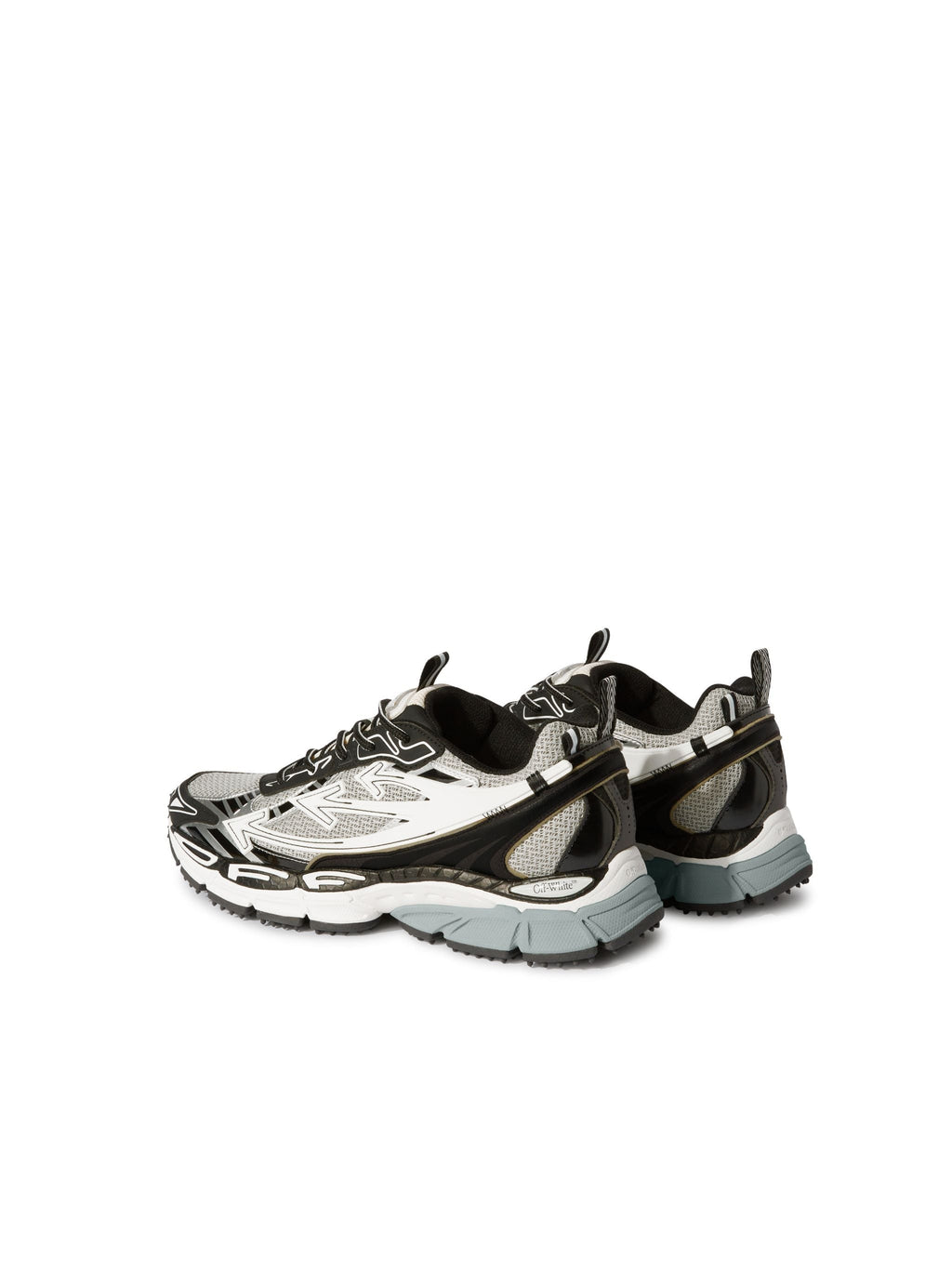OFF-WHITE BE RIGHT BACK SNEAKERS LIGHT GREY - BLACK — vista 4