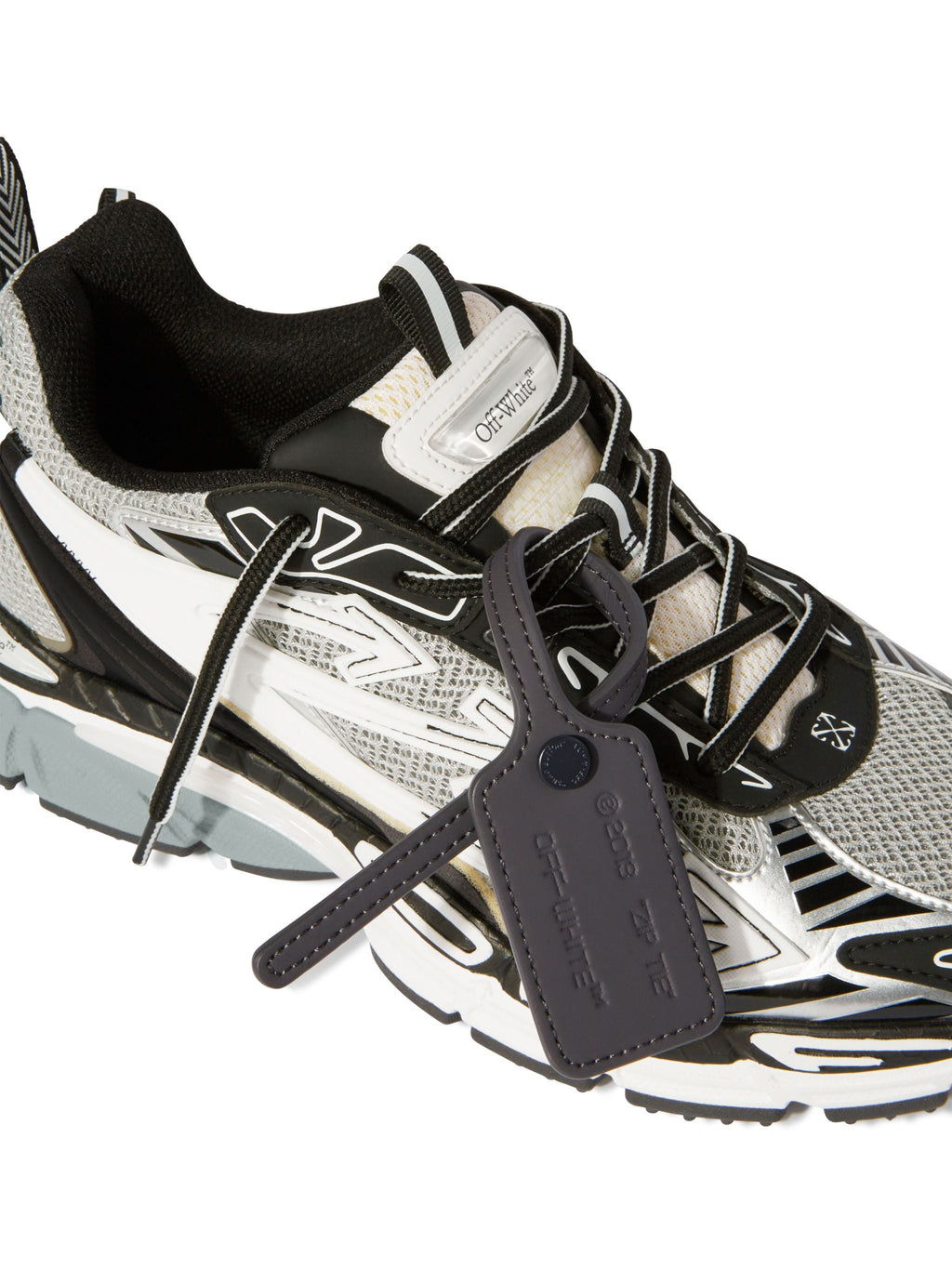 OFF-WHITE BE RIGHT BACK SNEAKERS LIGHT GREY - BLACK — vista 5