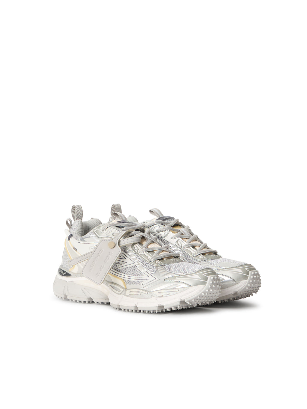OFF-WHITE BE RIGHT BACK SNEAKERS GREY - SILVER — vista 3