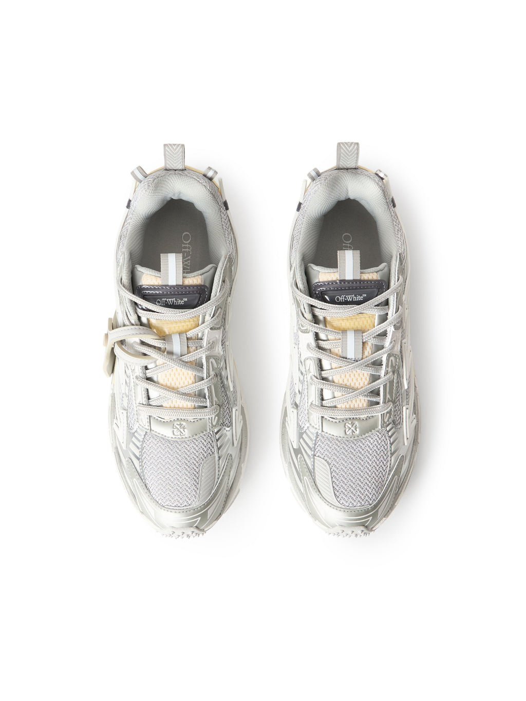 OFF-WHITE BE RIGHT BACK SNEAKERS GREY - SILVER — vista 4