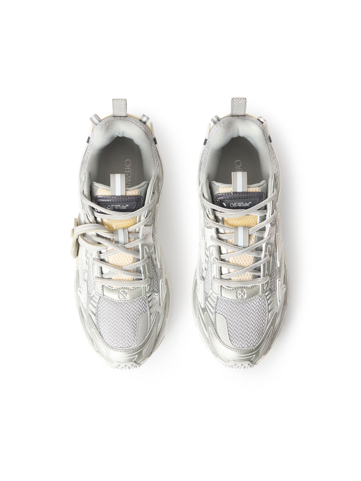 OFF-WHITE BE RIGHT BACK SNEAKERS GREY - SILVER — vista 4