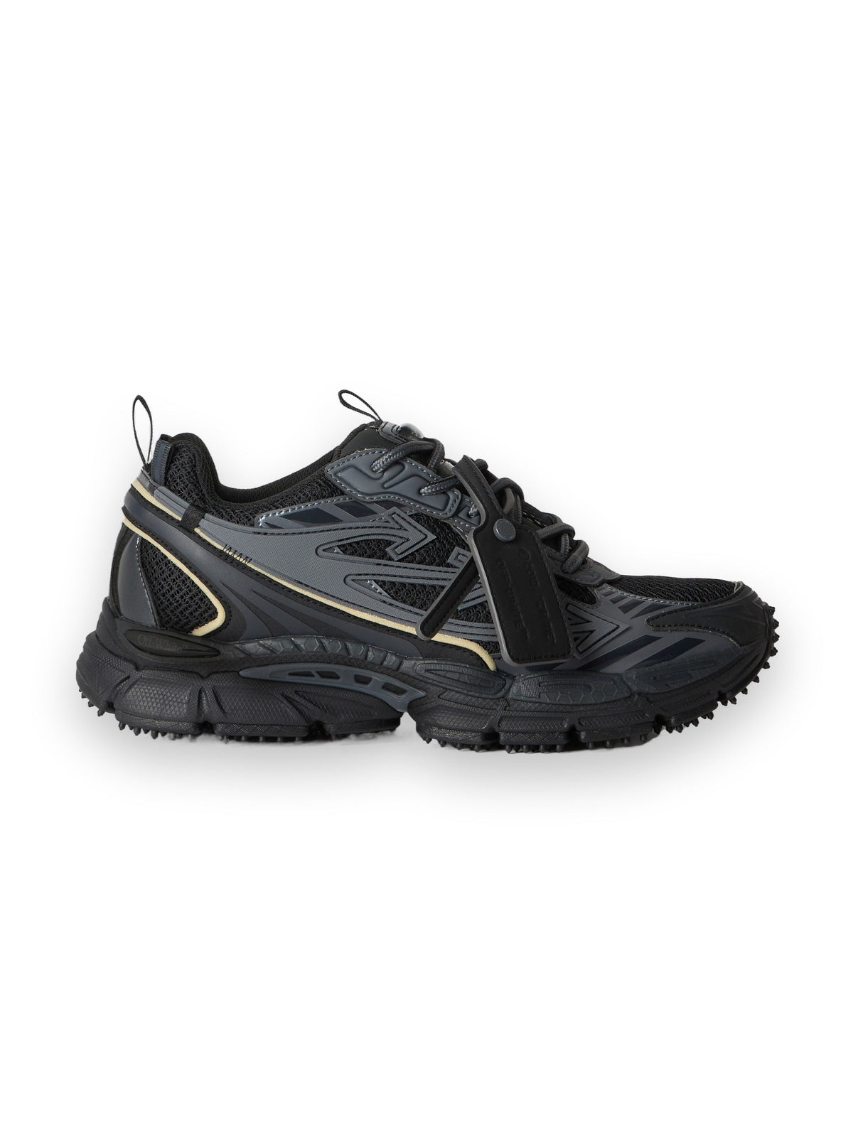 OFF-WHITE BE RIGHT BACK SNEAKERS BLACK/BLACK