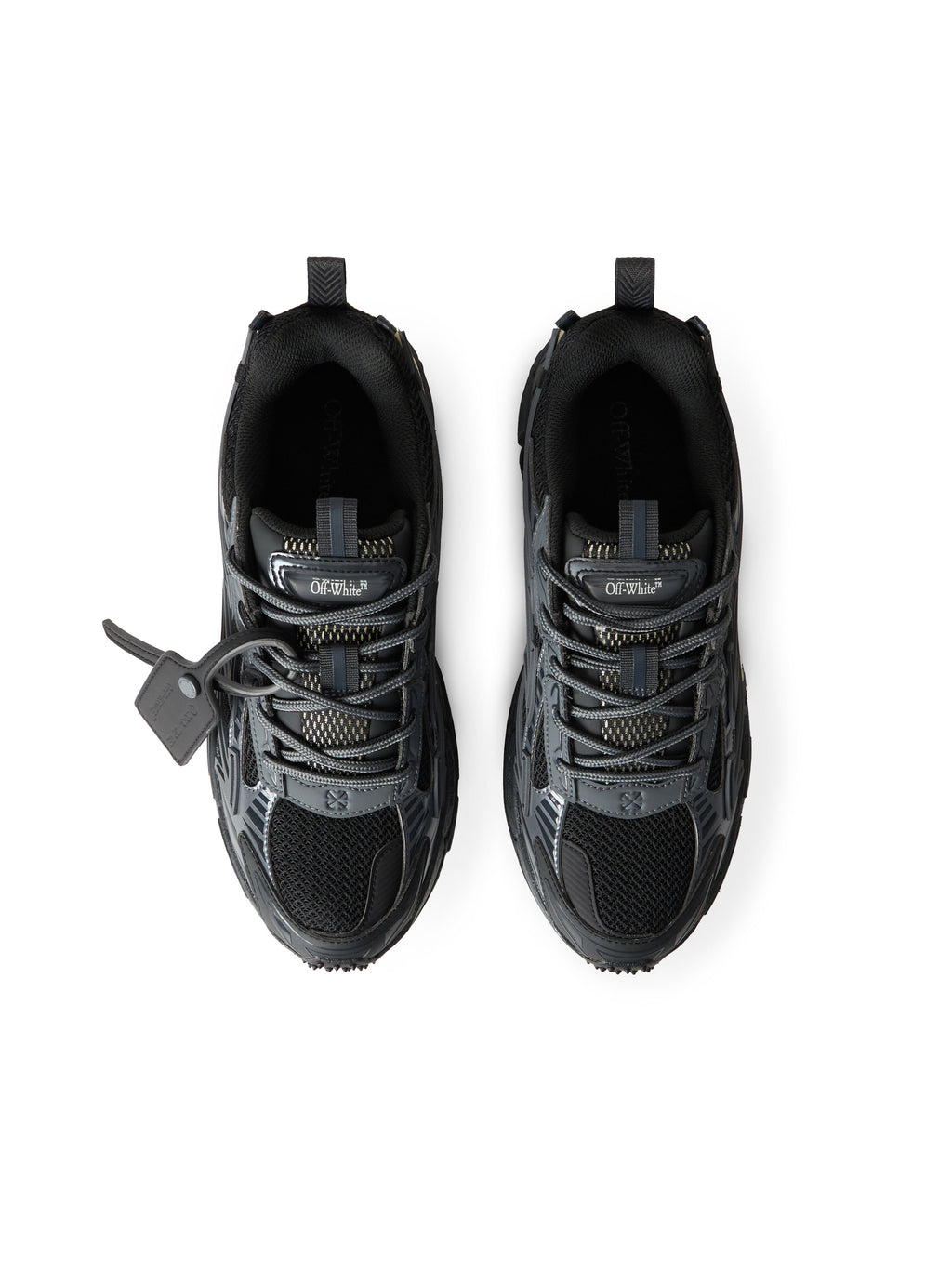 OFF-WHITE BE RIGHT BACK SNEAKERS BLACK/BLACK — vista 4