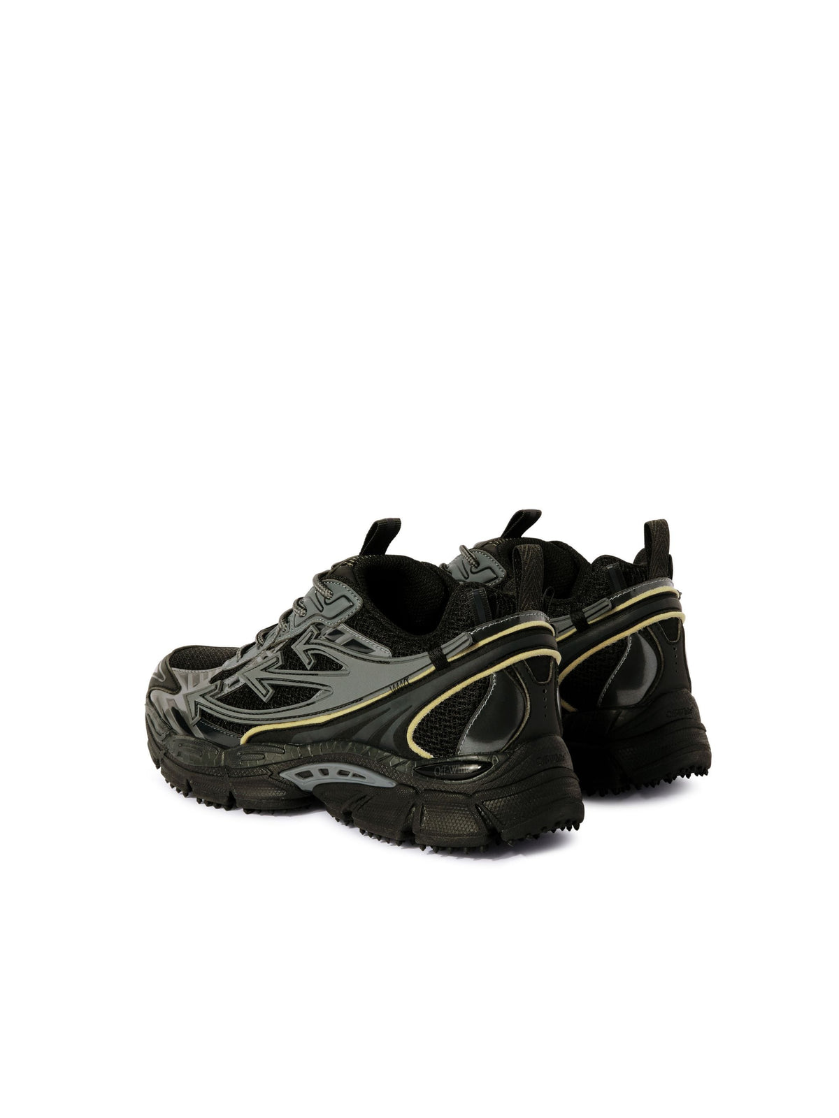 OFF-WHITE BE RIGHT BACK SNEAKERS BLACK/BLACK — vista 7