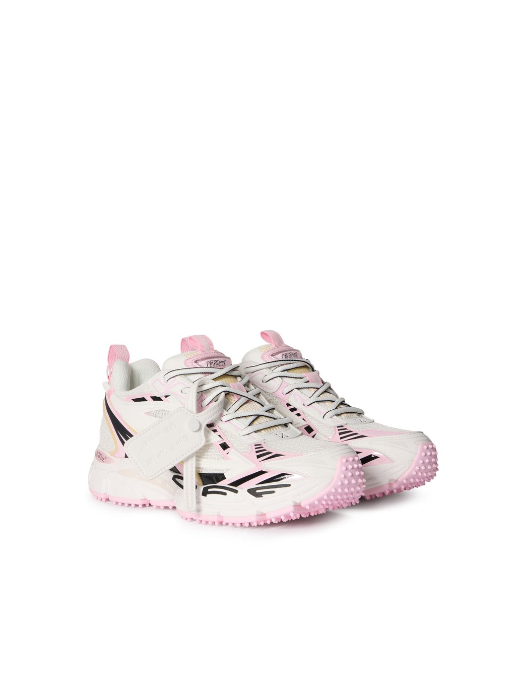 OFF-WHITE BE RIGHT BACK SNEAKERS WHITE - SOFT PINK — vista 3
