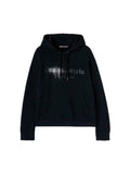 PALM ANGELS BLACK RHINESTONE SPRAYED HOODIE PALM ANGELS The Hype Company