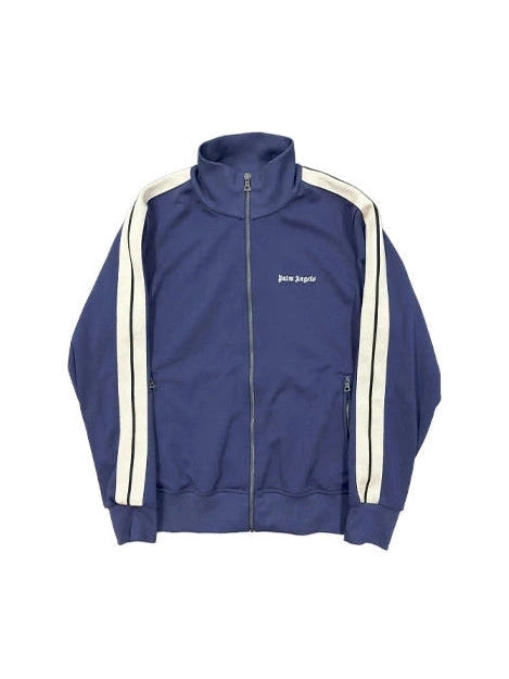 PALM ANGELS EMBROIDERED LOGO BLUE TRACK JACKET PALM ANGELS The Hype Company