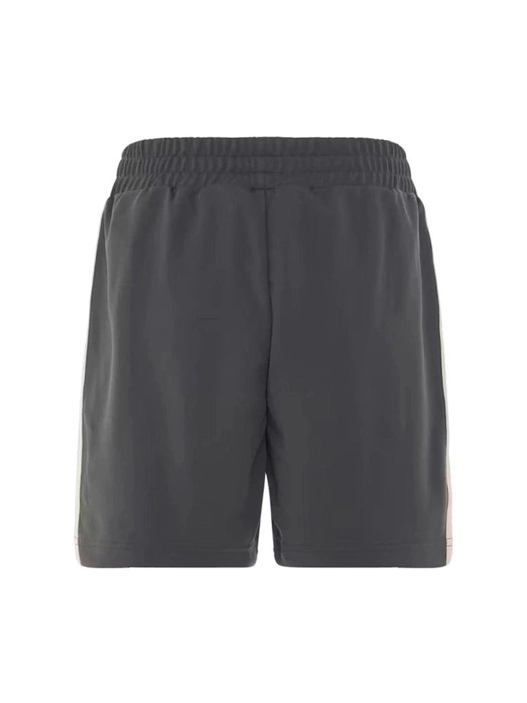 PALM ANGELS EMBROIDERED LOGO TRACK SHORT GREY PALM ANGELS The Hype Company