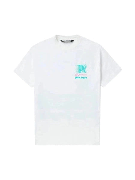 PALM ANGELS MONEYGRAM HAAS F1 MIAMI TEE WHITE MINT PALM ANGELS The Hype Company